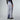 Back view of light gray The North Face Lenado ski pants showing slim fit and rear seam detail
