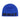 Royal blue Mammut beanie laid flat with bold black knitted lettering