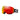 Oakley Flight Deck M ski goggles with black frame and yellow-to-red gradient PRIZM lens