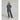 Women's dark blue-gray ORTOVOX Ravine Plus 3L ski jacket with adjustable hood and chest pockets