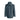 Back view of dark blue-gray ORTOVOX Ravine Plus women's ski jacket with curved hem and sleeve logo