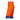 Mammut Eiger Nordwand Pro HS Men's ski pants side view orange blue with thigh zipper
