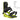 Lime green Union Force snowboard binding displaying All Mountain and Freestyle ratings