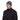 Gray Mammut beanie with black lettering worn with black fleece jacket