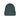 Barts Kinabalu dark green ribbed knit beanie with folded cuff and black tag