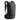 Matte black Ortovox Powder Rider 16 compact freeride backpack front three-quarter view