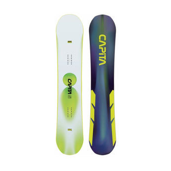 DeeLuxe Mercury Capita snowboard set top sheet bottom graphic blue purple yellow