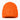 Vibrant orange Goldbergh Valerie beanie with raised GD embroidery