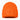 Vibrant orange Goldbergh Valerie beanie with raised GD embroidery