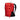 Red Mammut Nirvana 28L backpack side view with black straps and compression buckles