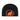 Black Mammut beanie with bright orange embroidered mammoth logo
