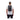 Slim black Mammut backpack worn by model showing upright profile