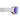 White frame SALOMON SENTRY PRO ski goggles with purple blue gradient lens side view