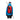 Red Mammut Nirvana 28L backpack with skis strapped to back on skier in blue jacket