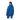 Bright blue Mammut hooded jacket and pants set back view with logo