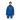 Bright blue Mammut hooded jacket and matching pants set front view