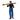Male model skiing in royal blue Mammut Stoney HS Thermo Pants holding skis