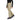 Side profile of men's beige Mammut Stoney ski pants over ski boots