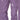 Purple Mammut ski pants knee area detail showing articulated stitching and embroidered mammoth logo