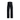 Back view of black Ortovox Ravine Free 3L men's freeride pants showing high waist and side pocket