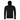Men's black ORTOVOX Fleece Grid Pullover with hood, zippered chest pocket and MERINO200G sleeve print
