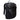 The North Face Basin 15 black backpack with textured fabric and front zippered pocket