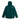 Deep green The North Face Descendit Jkt M hooded jacket rear flat lay with neck pocket