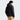 The North Face Classic Down Jkt M black back view with hood and logo