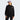 Front view of The North Face Mountain Athletic FZ W black zip-up jacket with vertical chest pocket