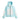 The North Face Lenado Jkt W front view light blue white women's ski jacket with zip pockets