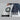 Close-up of Dot Out sheep icon patch on white and black men's puffer jacket shoulder