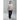 Beige insulated hooded men's jacket front view with chest pockets