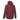 Maroon seamless back view hooded jacket with yellow lining visible