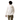 Back view of cream Arcteryx Atom Hoody W showing dark ARCTERYX logo on hood