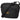Front product shot of black Arcteryx Mantis 2 waist pack with dual zippers and gold logo