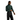 Arcteryx Rho LT half-zip pullover in dark green showing sleeve fit and logo