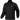 Black Arcteryx puffer jacket detail showing logo and zipper
