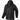 Arcteryx Alpha SV black hooded jacket with gold logo and zippered pockets
