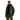 Arcteryx Macai men's dark green ski jacket open view showing black inner lining