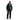 Arcteryx Macai men's dark green puffer ski jacket full body shot layered over hoodie