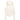 Back view of white chevron stitch puffer jacket with fur trim