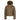 High Society Malia brown quilted ski jacket with chevron stitching and hood