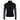 Black High Society full-zip jacket with gold shoulder stripes and satin pocket accents