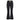 Front view of black Lani Star ski pants featuring gold star-buckle belt and side seams