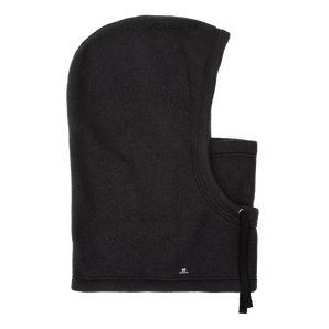 Black ARMADA Delta fleece balaclava with helmet compatibility and ribbed neck flap