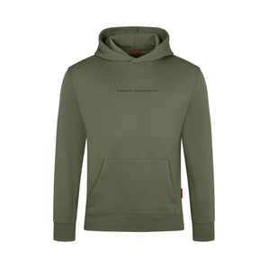 Olive green Van Deer Proud Hoodie with kangaroo pocket and ribbed cuffs