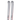 Van Deer GS Pro 181 ski base view with matte silver-grey finish and red edge stripe