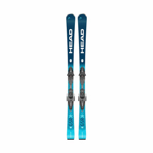 HEAD WC Rebels e.GSR alpine skis with blue gradient design for giant slalom racing