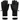 ZANIER Zuers ZB black ski gloves with leather palm and adjustable wrist strap