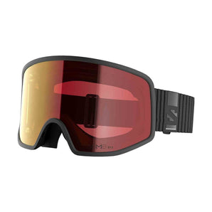 Salomon SENTRY PRO OTG ski goggle with black frame and red-to-gold gradient lens
